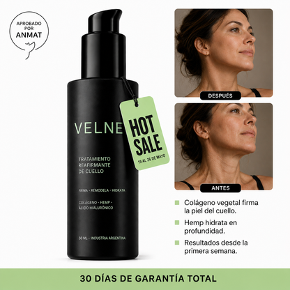 Tratamiento reafirmante para el cuello con colágeno y cáñamo